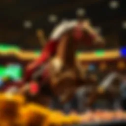 Symbolic representation of the horse king concept in gambling